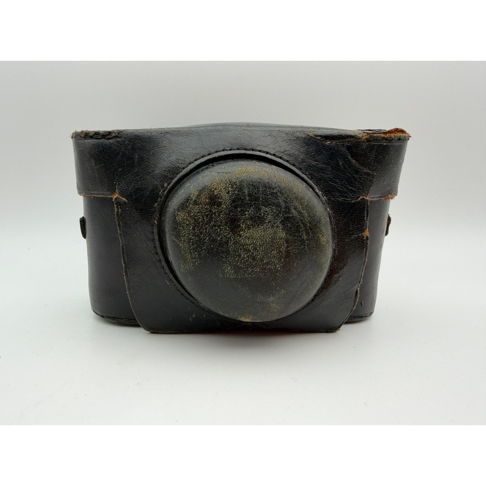 Vintage Argus A2B 35mm Film Camera Black Bakelite with Leather Case Untested